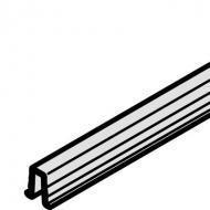 Одинарная направляющая шина нижняя 2500 мм, с гарпунными перемычками, для запрессовки и вклеивания в паз 6 мм.