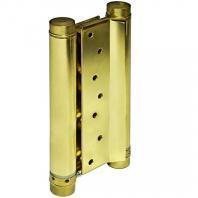 Петля для маятниковых дверей весом до 145 кг. Толщина двери 60-75 мм материал сталь цвет золото (к-кт 2 шт.)