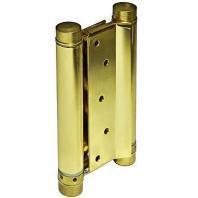 Петля для маятниковых дверей весом до 70 кг. Толщина двери 45-50 мм материал сталь цвет золото (к-кт 2 шт.)