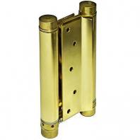 Петля для маятниковых дверей весом до 55 кг. Толщина двери 40-45 мм материал сталь цвет золото (к-кт 2 шт.)