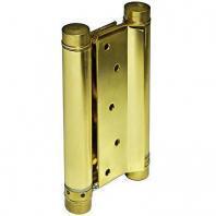 Петля для маятниковых дверей весом до 40 кг. Толщина двери 35-40 мм материал сталь цвет золото (к-кт 2 шт.)