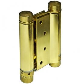 Петля для маятниковых дверей весом до 22 кг. Толщина двери 25-30 мм материал сталь цвет золото (к-кт 2 шт.)