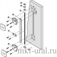 Planofit, комплект стяжек-выпрямителей, цвет черный, высота двери до 2400 мм