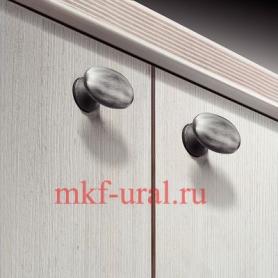 Мебельная ручка Hafele, цвет состаренное железо, поверхность ошкуренная, ширина 60 мм.