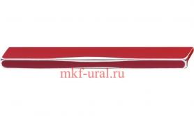 Мебельная ручка Hafele с потёртыми углами, красная, длина 240 мм.