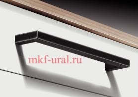Ручка мебельная Hafele винтажная, сталь, черная, потертая, 204 х 35 мм