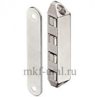 Магнитная мебельная защелка удерживающее усилие 12 кг никелированная