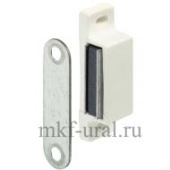 Магнитная мебельная защелка удерживающее усилие 3-4 кг белая