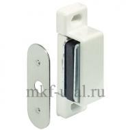 Магнитная мебельная защелка удерживающее усилие 2 кг белая