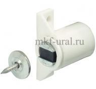 Магнитная мебельная защелка удерживающее усилие 3-4 кг белая