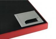 Заглушка кабель-канала. Размер 80 х 80 мм. Цвет алюминий.