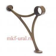 Опора для нижнего ограждения диаметр 38,1мм цинковое литье античный эффект бронзы