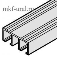 Двойная верхняя ходовая шина, алюминий анодированная 2500мм