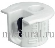 Стяжка мебельная RAFIX 20 с утолщением белая для деталей толщиной от 16мм