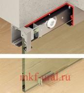 Механизм раздвижной двери из стекла Classic 50-F. Вес двери до 50 кг. Цвет C31. С двусторонним демпфером.