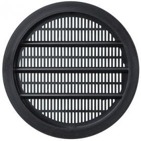Решетка круглая, диаметр 65 мм, черная