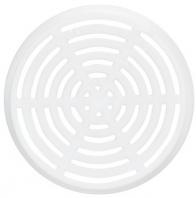 Решетка круглая, диаметр 65 мм, белая