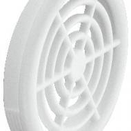 Решетка круглая, диаметр 48 мм, белая