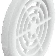 Решетка круглая, диаметр 48 мм, белая