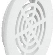 Решетка круглая, диаметр 50 мм, белая