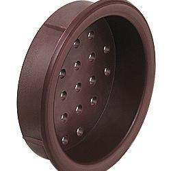 Решетка круглая, диаметр 39 мм, коричневая