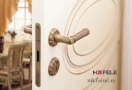 Замок магнитный Hafele PZ, под профильный цилиндр, античная бронза, 50/196/18/85/8