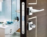 Замок врезной Hafele WC, под санузловую завертку, никель полированный, 50/196/18/95 /8/8