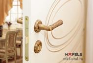 Замок врезной Hafele WC, под санузловую завертку, латунь полированная, 50/196/18/95 /8/8