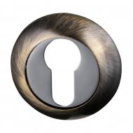 Комплект розеток Hafele под профильный цилиндр, покрытие антик бронза