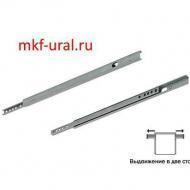Шариковые мебельные направляющие частичного выдвижения 182 мм несущая способность 10 кг.