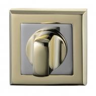 Комплект розеток Hafele под завертку WC, квадратные, покрытие латунь полированная