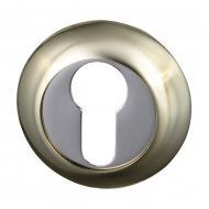 Комплект розеток Hafele под профильный цилиндр, покрытие латунь полированная