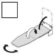 Гладильная доска с креплением к стене Hafele Ironfix, без полотна