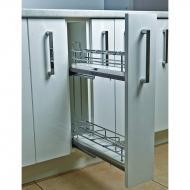 Бутылочница для верхней базы, 150 мм, Hafele Elegance, дно ДСП, глубина 270 мм, правый монтаж, // БЕЗ НАПРАВЛЯЮЩИХ //