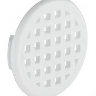 Решетка круглая, диаметр 37 мм, белая