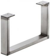 Опора скамьи прямоугольная 60 х 20 мм, высота 250 мм, сталь, лакированная