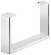 Опора скамьи прямоугольная 80 х 20 мм, высота 250 мм, нержавеющая сталь полированная