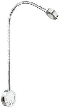 Светильник мебельный с USB портом, HAFELE модель 2034, свет холодный белый, корпус хромированный