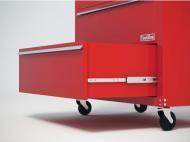 Шариковые направляющие для ящиков 500 мм полного выдвижения несущая способность 70 кг. Для бокового монтажа. С встроенным демпфером амортизатором.