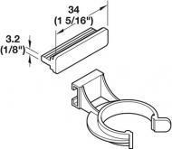 Зажим для цоколя для плинтуса запресс. Häfele AXILO 78