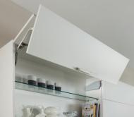 Подъемный механизм E5fs складного фасада FREE fold short. Высота фасада 580-650 мм. Вес 10,5-17,3 кг.без заглушек