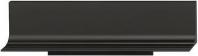 Мебельная ручка профиль под посудомоечную машину, из алюминия, цвет черный RAL 9005, 595 мм