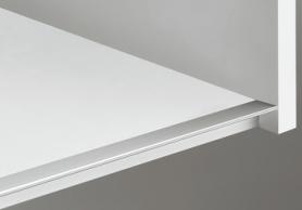 Мебельный профиль нижний, материал алюминий, цвет серебристый(E6/EV1), 2500 мм