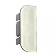 Заглушка концевая профиля 126.36.000, цвет нержавеющая сталь