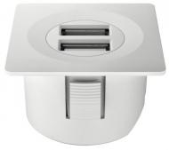 Зарядная станция Loox USB тип Loox ESC 2001, 12В форма квадрат, цвет матовый белый