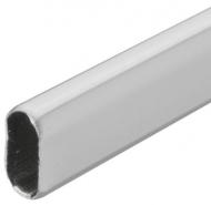 Штанга гардеробная, сталь никелированная, 30 х 15 х 1400 мм, толщина 0,5 мм