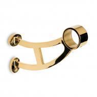 Опора для нижнего ограждения диаметр 50,8мм цинковое литье/латунь матовая.