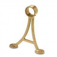 Опора для нижнего ограждения диаметр 50,8мм нержавеющая сталь+Protectan латунированный эффект, матовый.