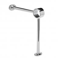 Опора для нижнего ограждения диаметр 38,1мм цинковый сплав +Protectan хромированный эффект, полированный