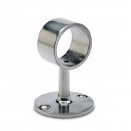 Опора для нижнего ограждения диаметр 38,1мм цинковый сплав +Protectan нержавеющий матовый